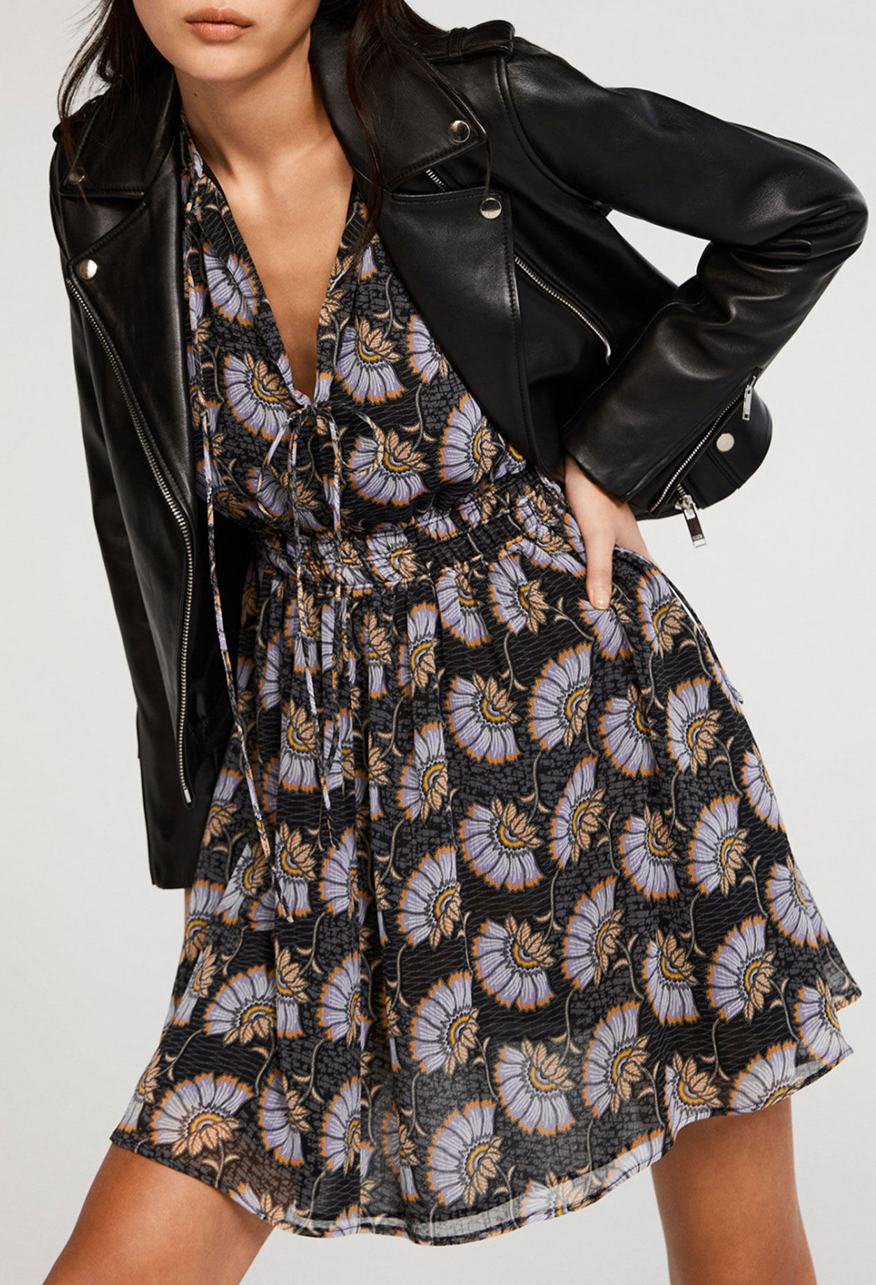 Short dress with long sleeves Short dress with long sleeves