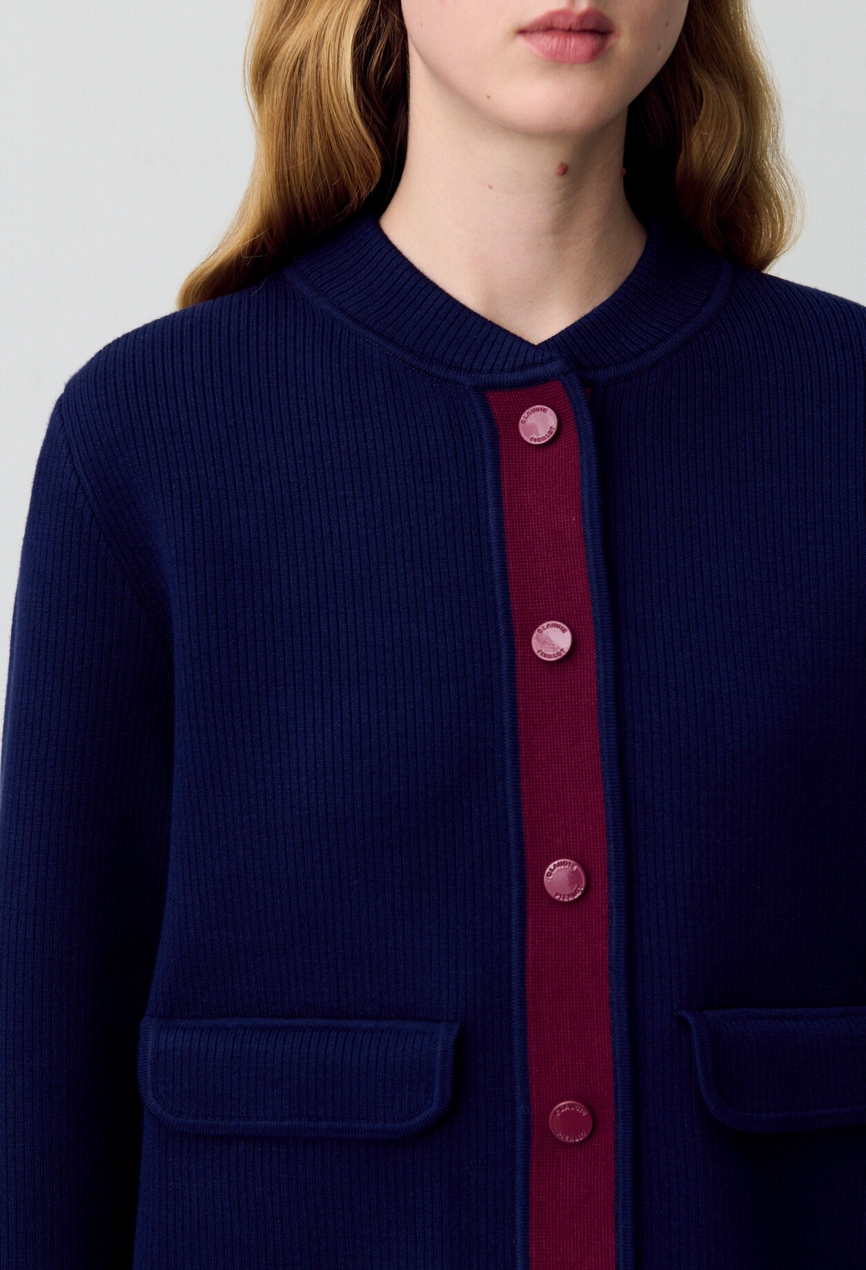 Two-Tone Chunky Cardigan