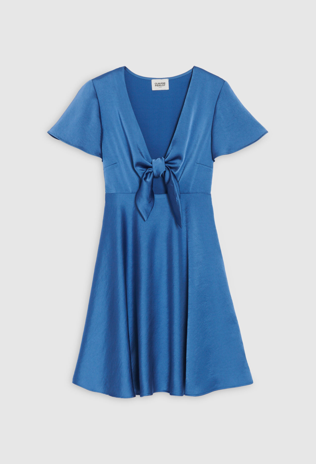 Short flowing blue dress