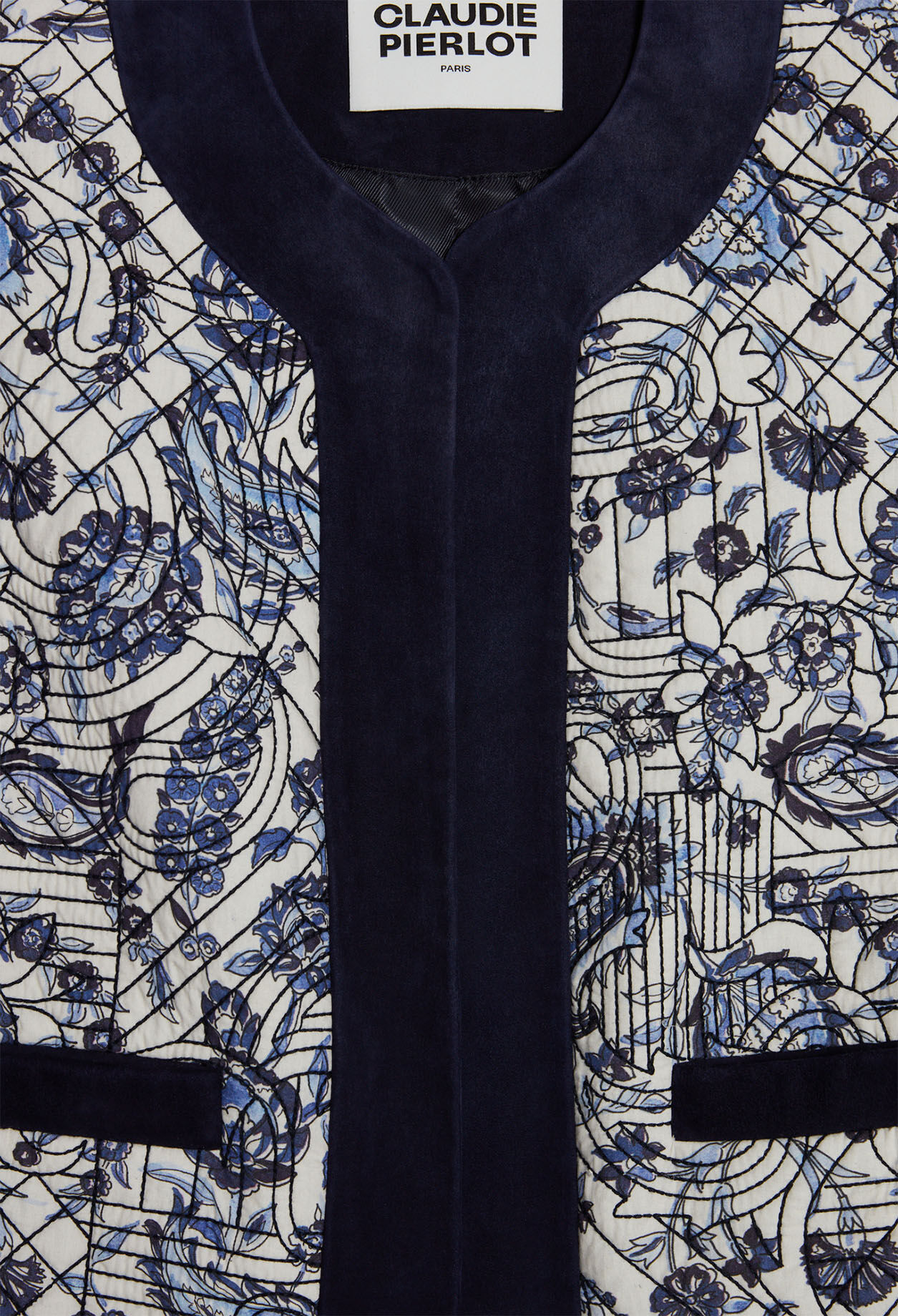 Blouson matelassé à motifs