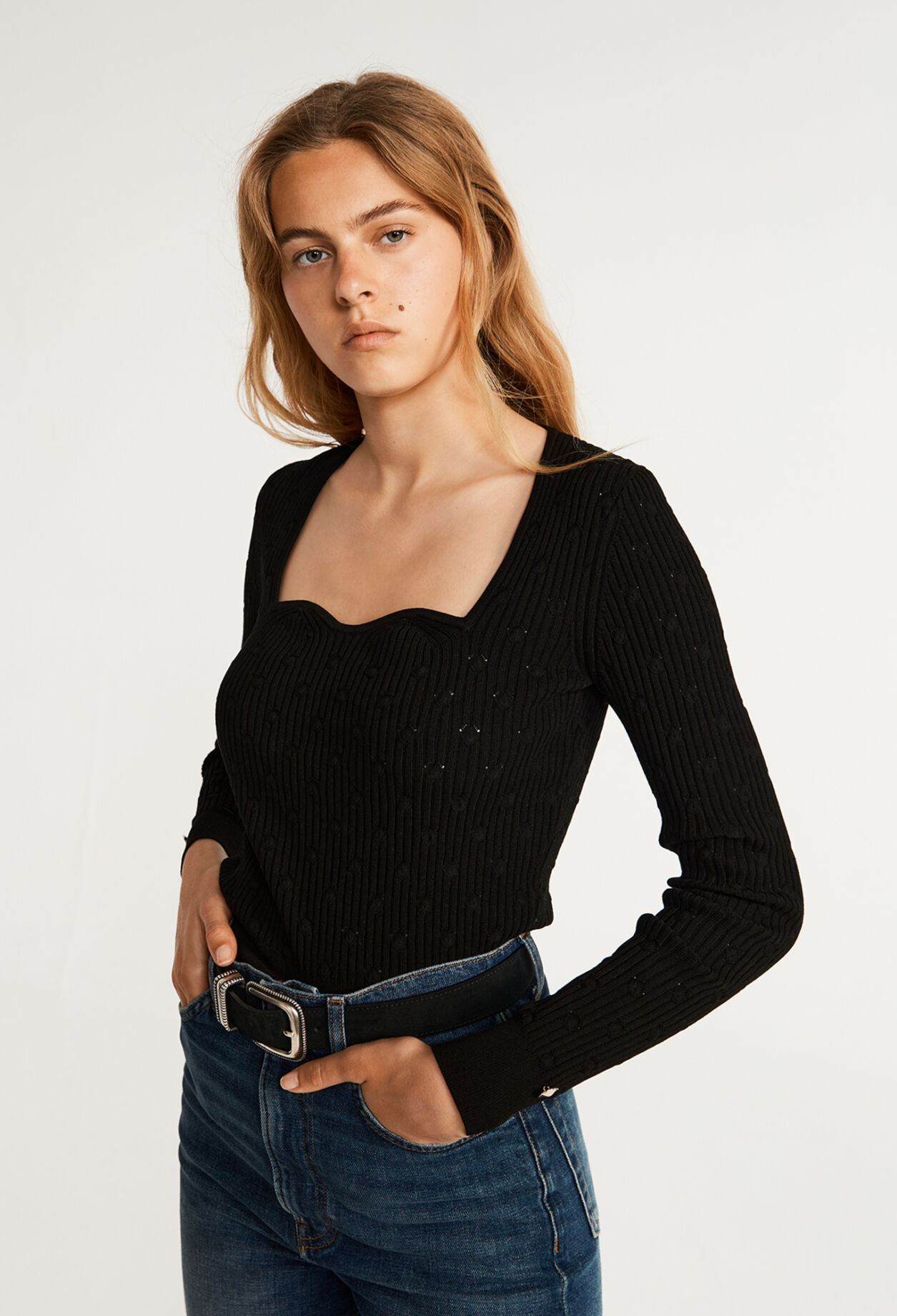 Ribbed sweater