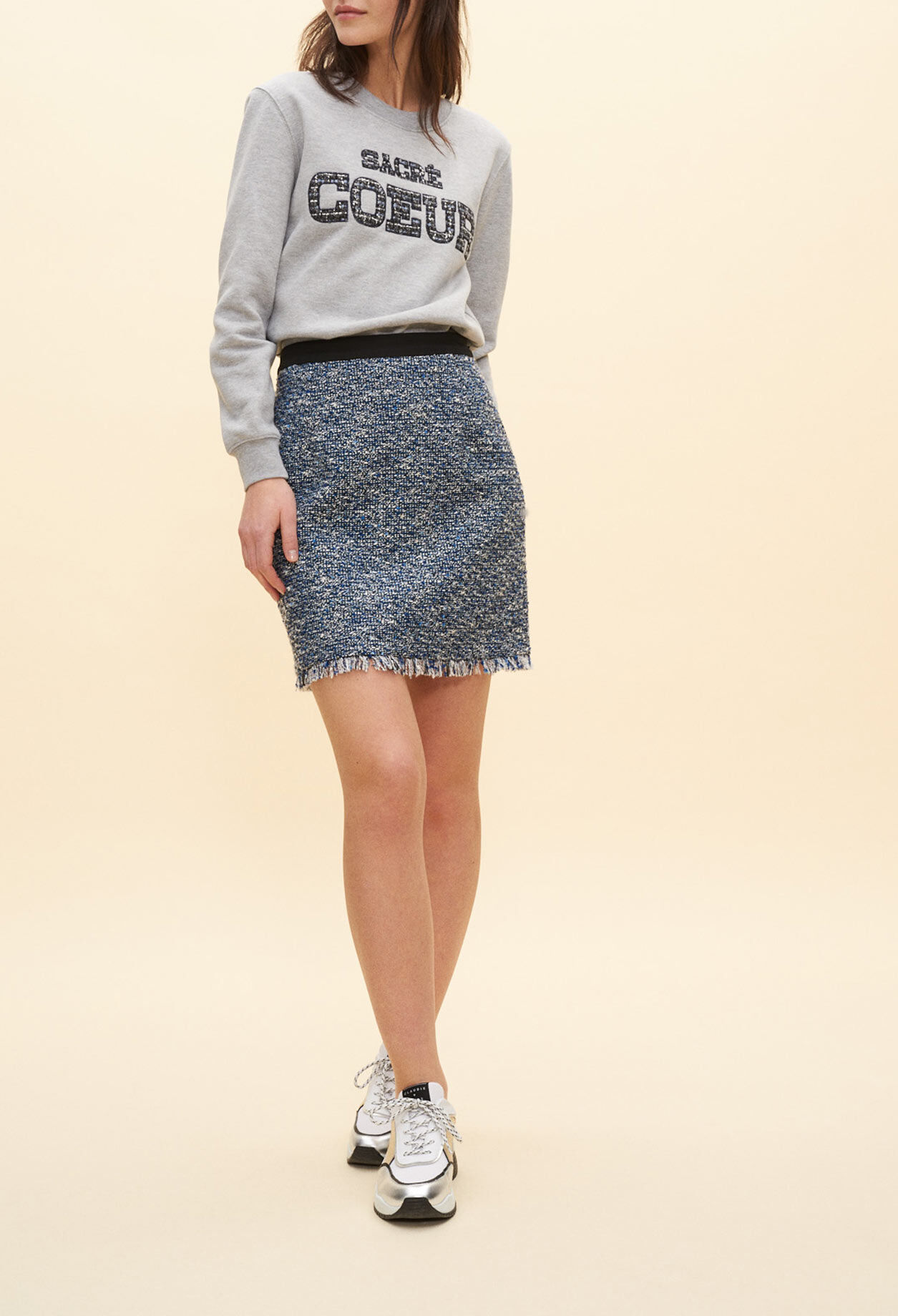 Metallic mini skirt Metallic mini skirt