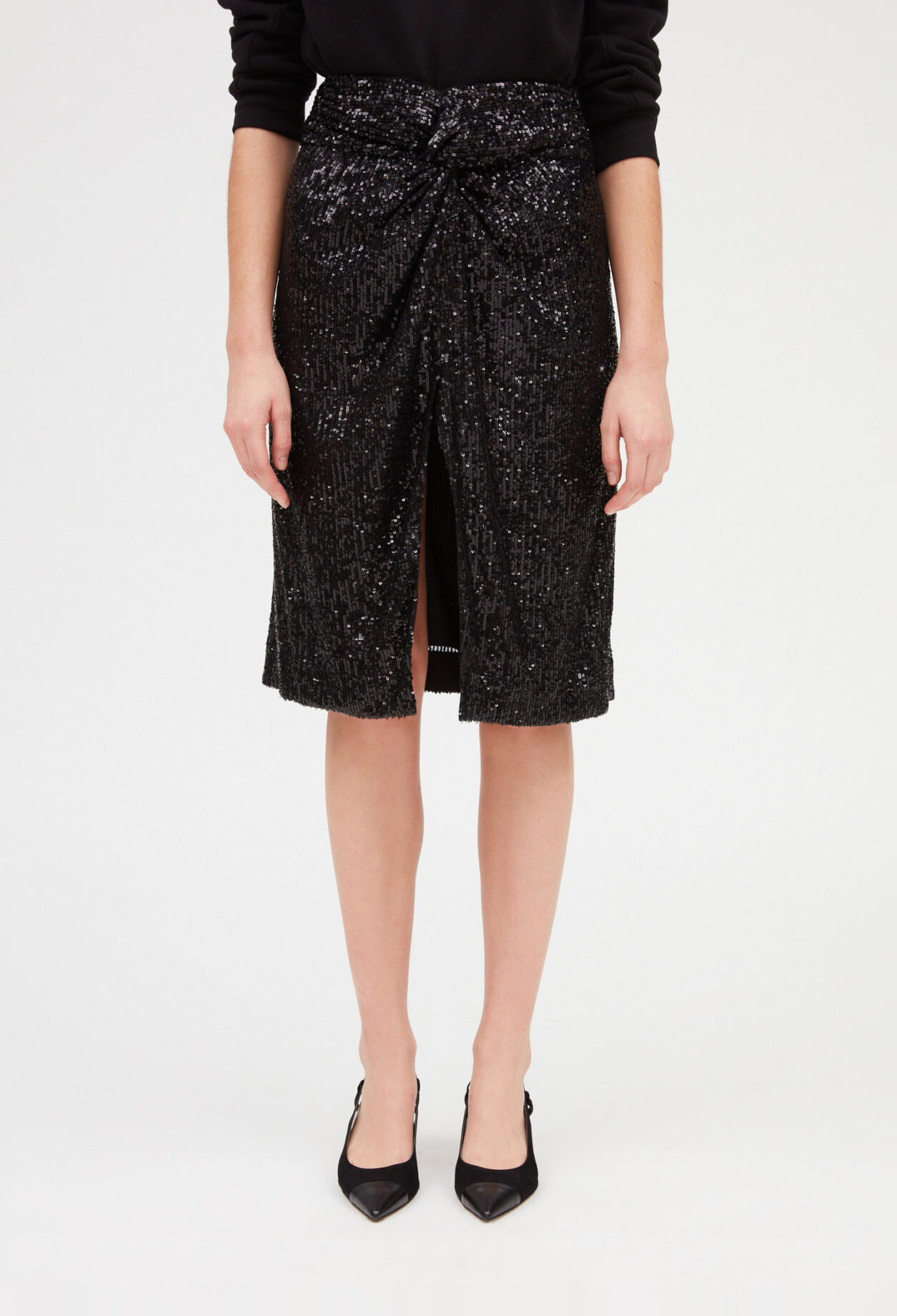 Black skirt with sequins