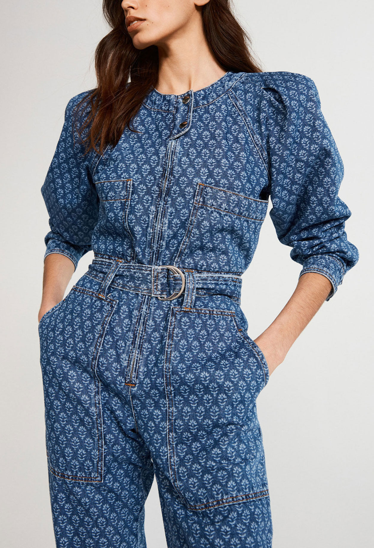 Ecowash denim jumpsuit