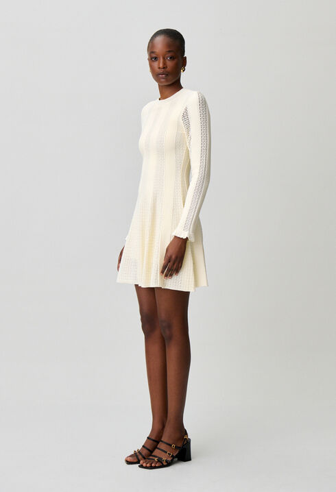 Short knitted skater dress