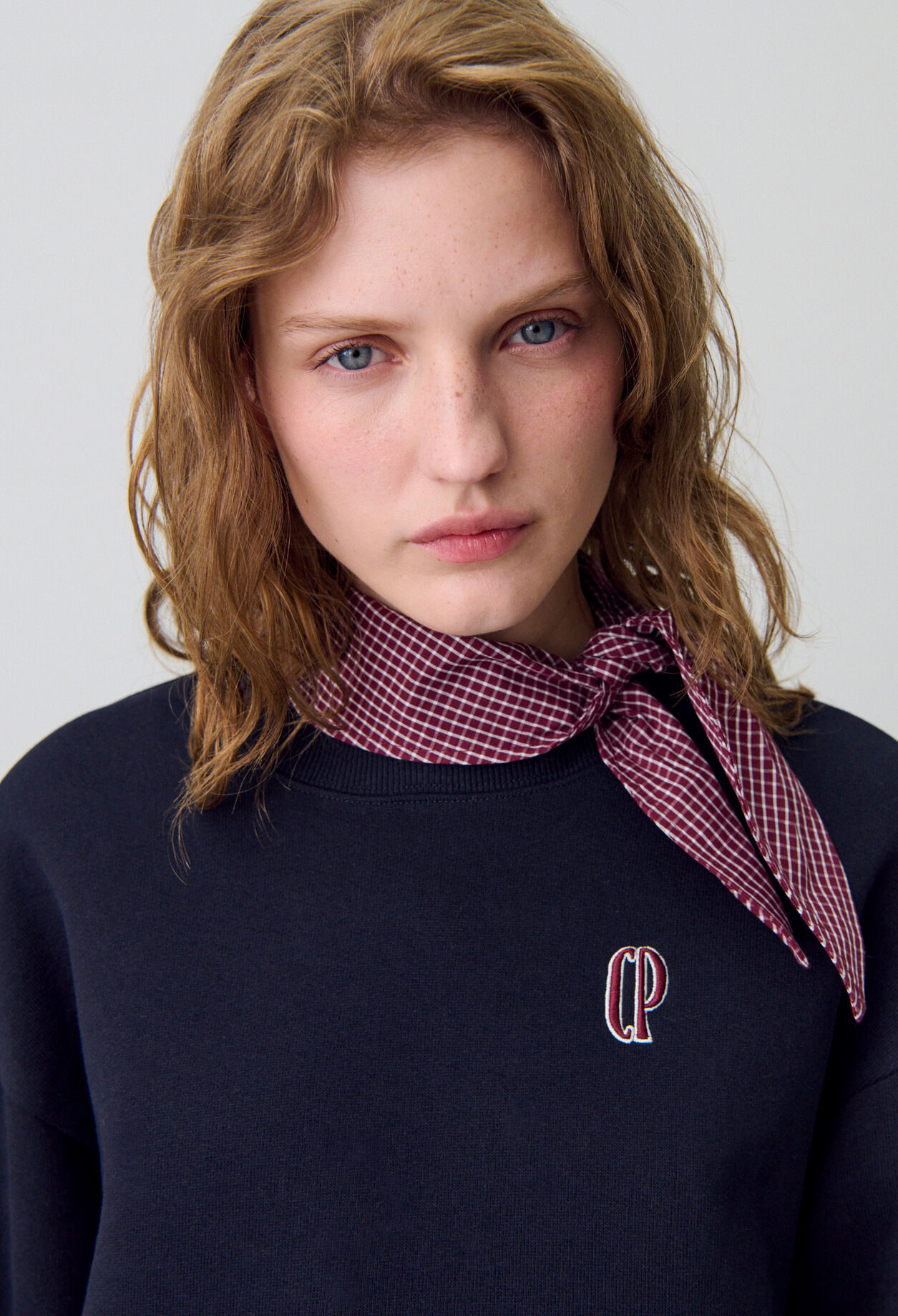 Scarf Collar Sweatshirt Scarf Collar Sweatshirt