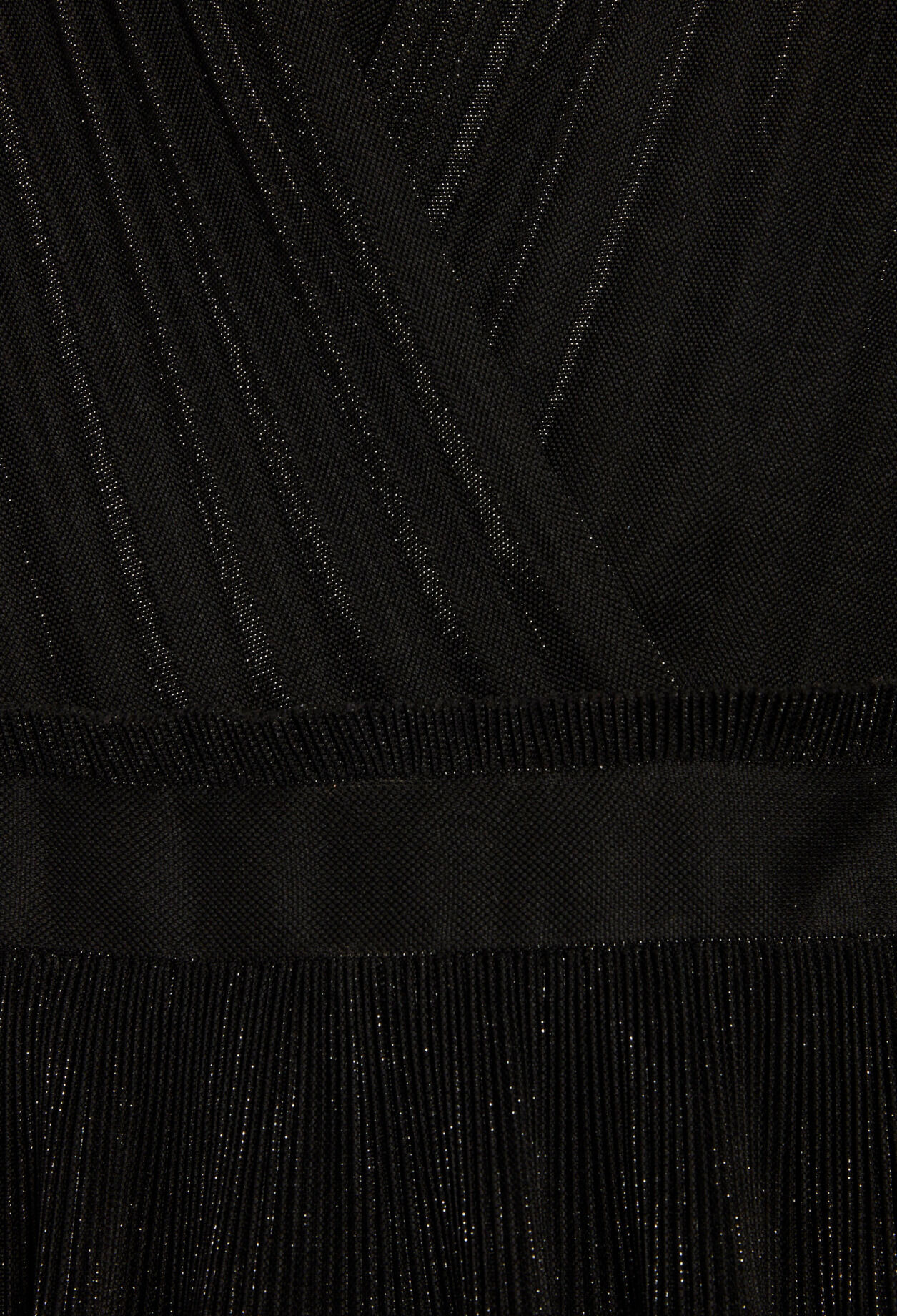 Short black pleated dress