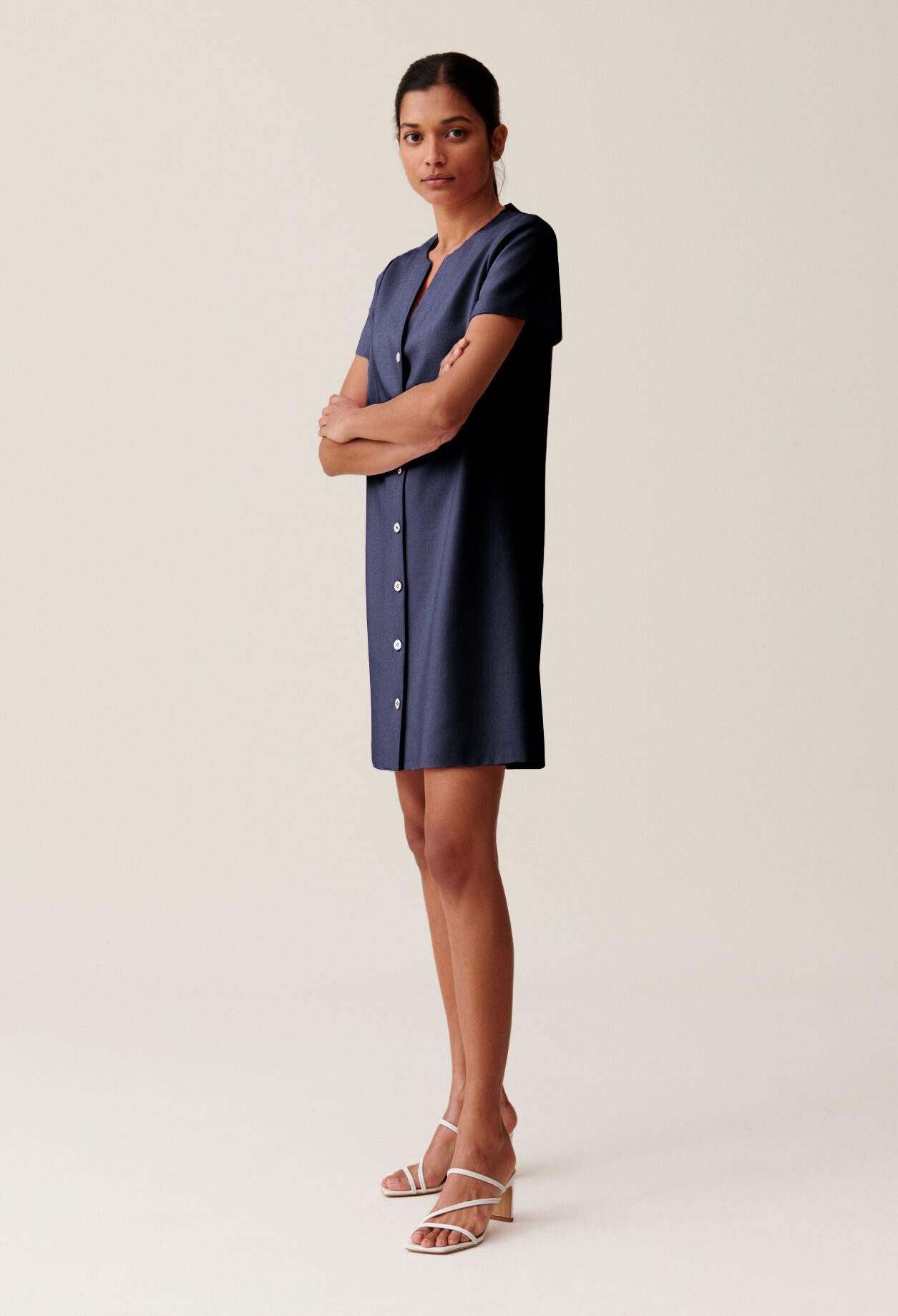 Short button-down dress Short button-down dress