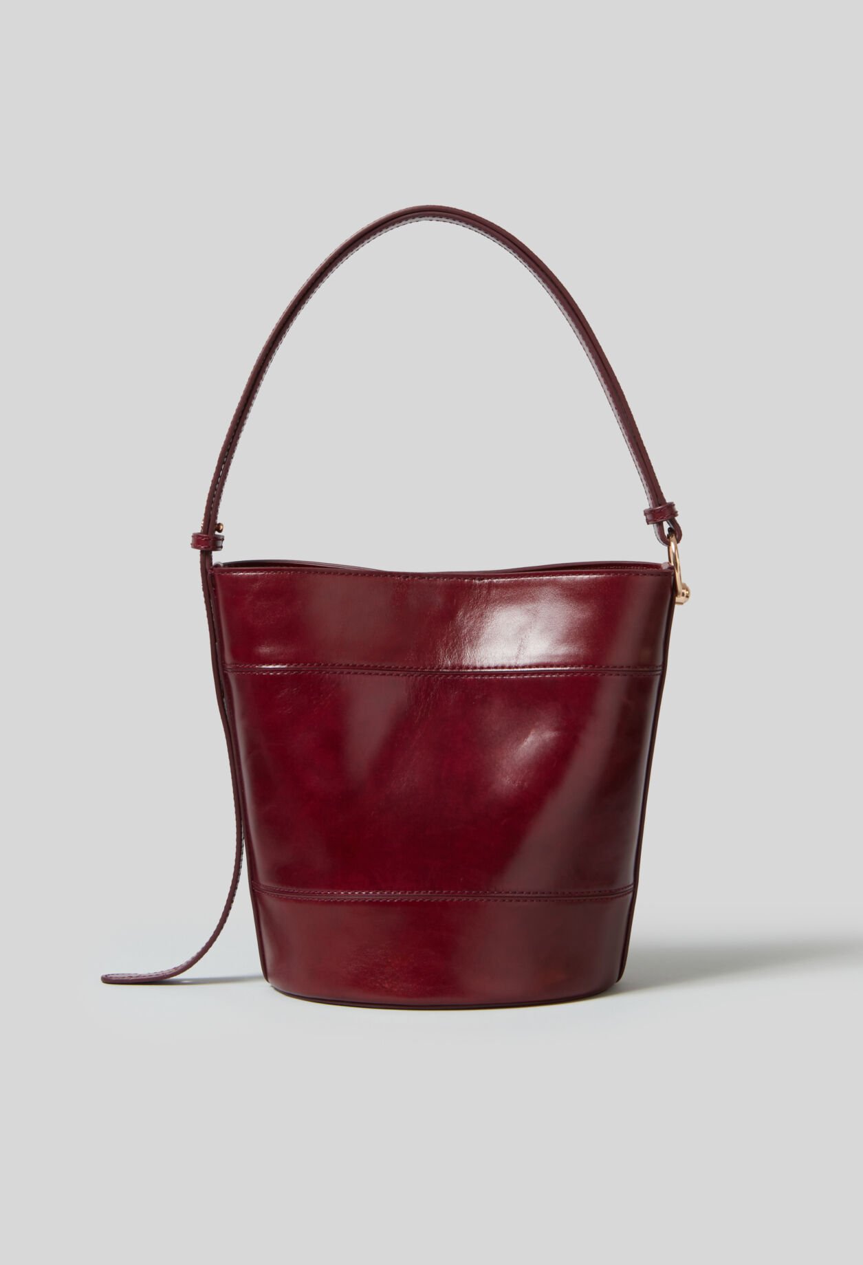 Solveig leather bucket bag
