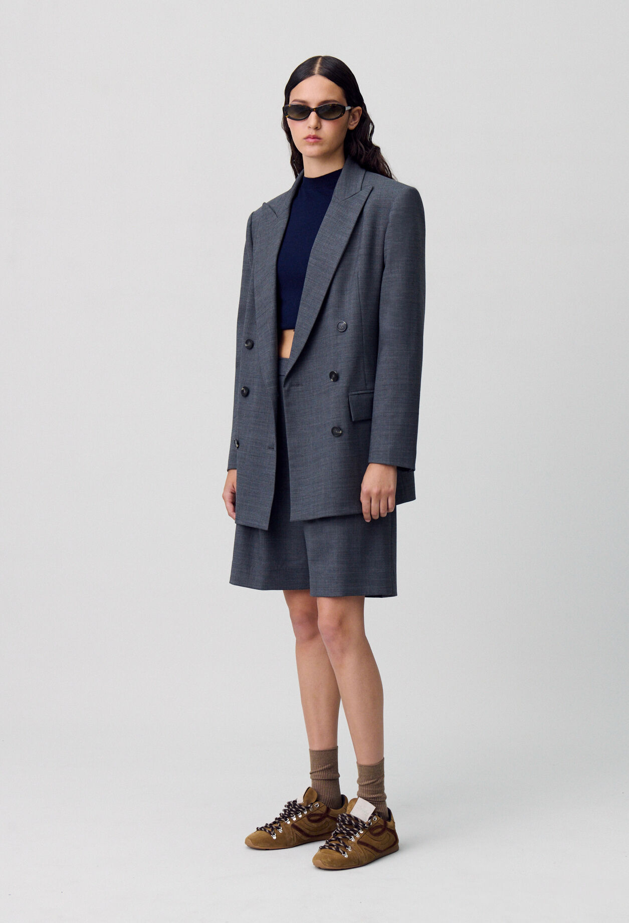 Double-Breasted Tailored Blazer