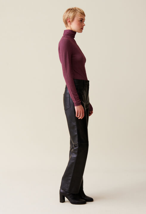 Fitted Funnel Neck Top