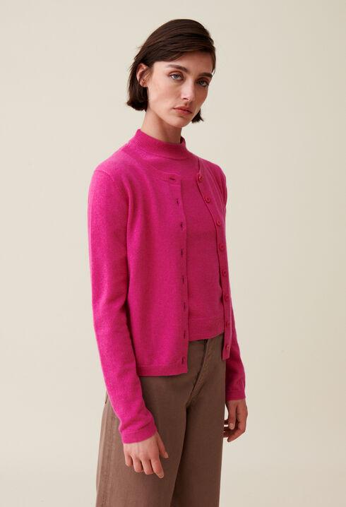 Wool Cardigan w/ CP Embroidery