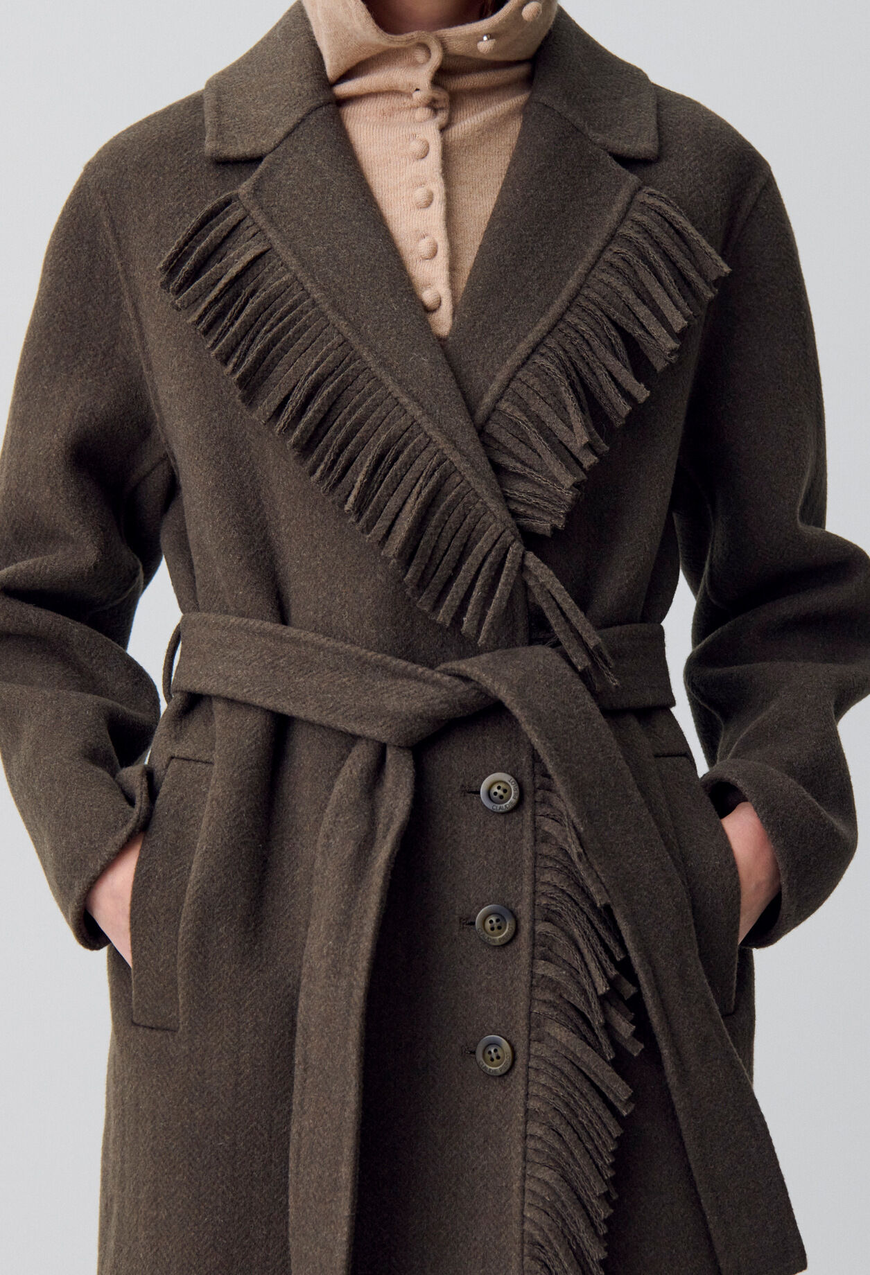 Fringed Long Coat Fringed Long Coat