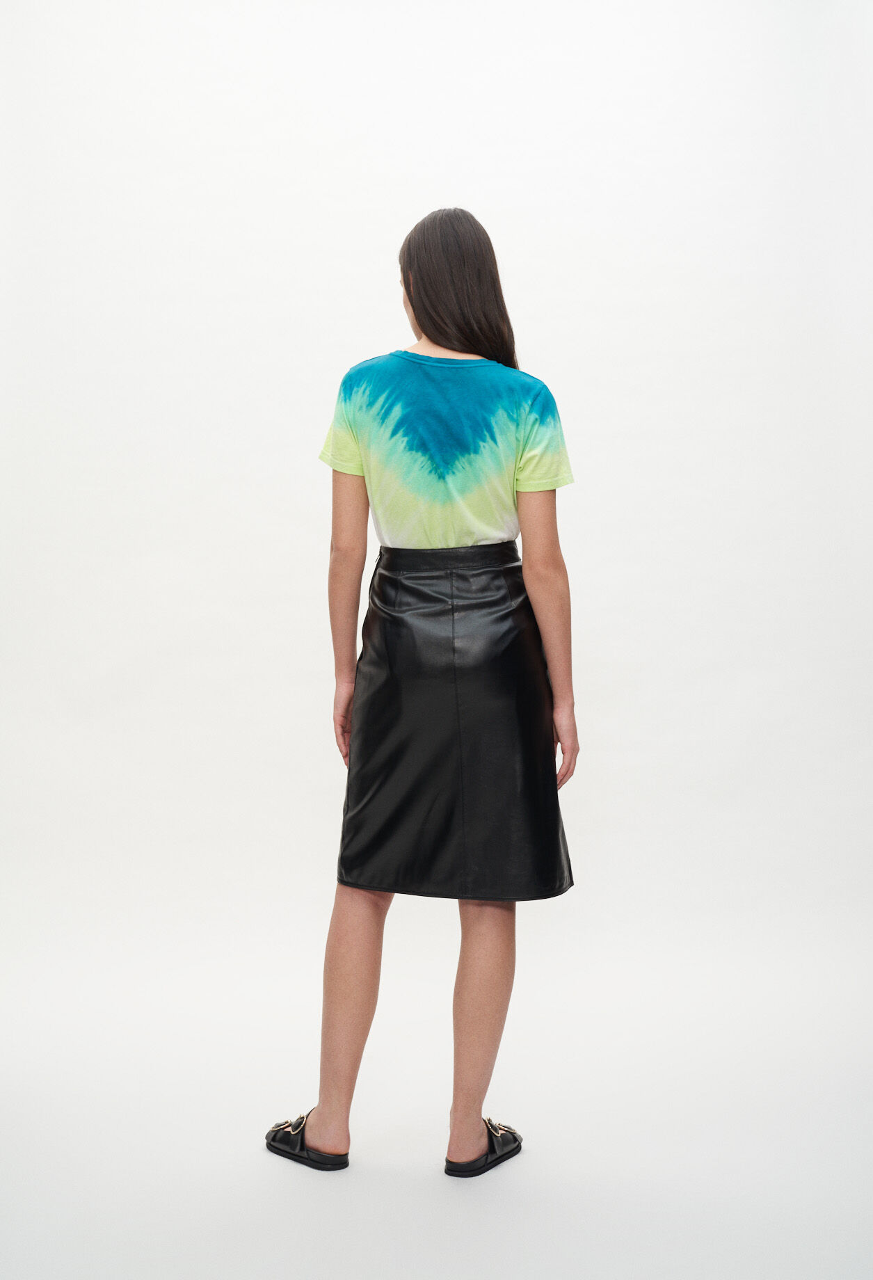 Geometric tie & dye T-shirt