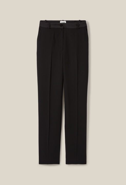 Cigarette-cut Tailored Trousers
