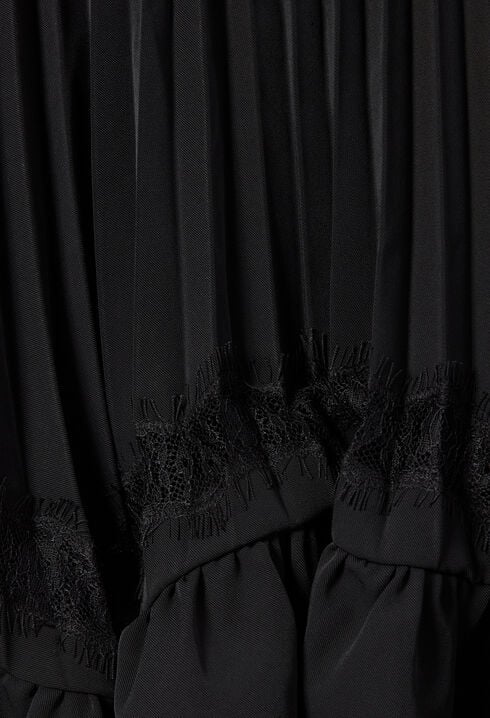 Asymmetric lace skirt