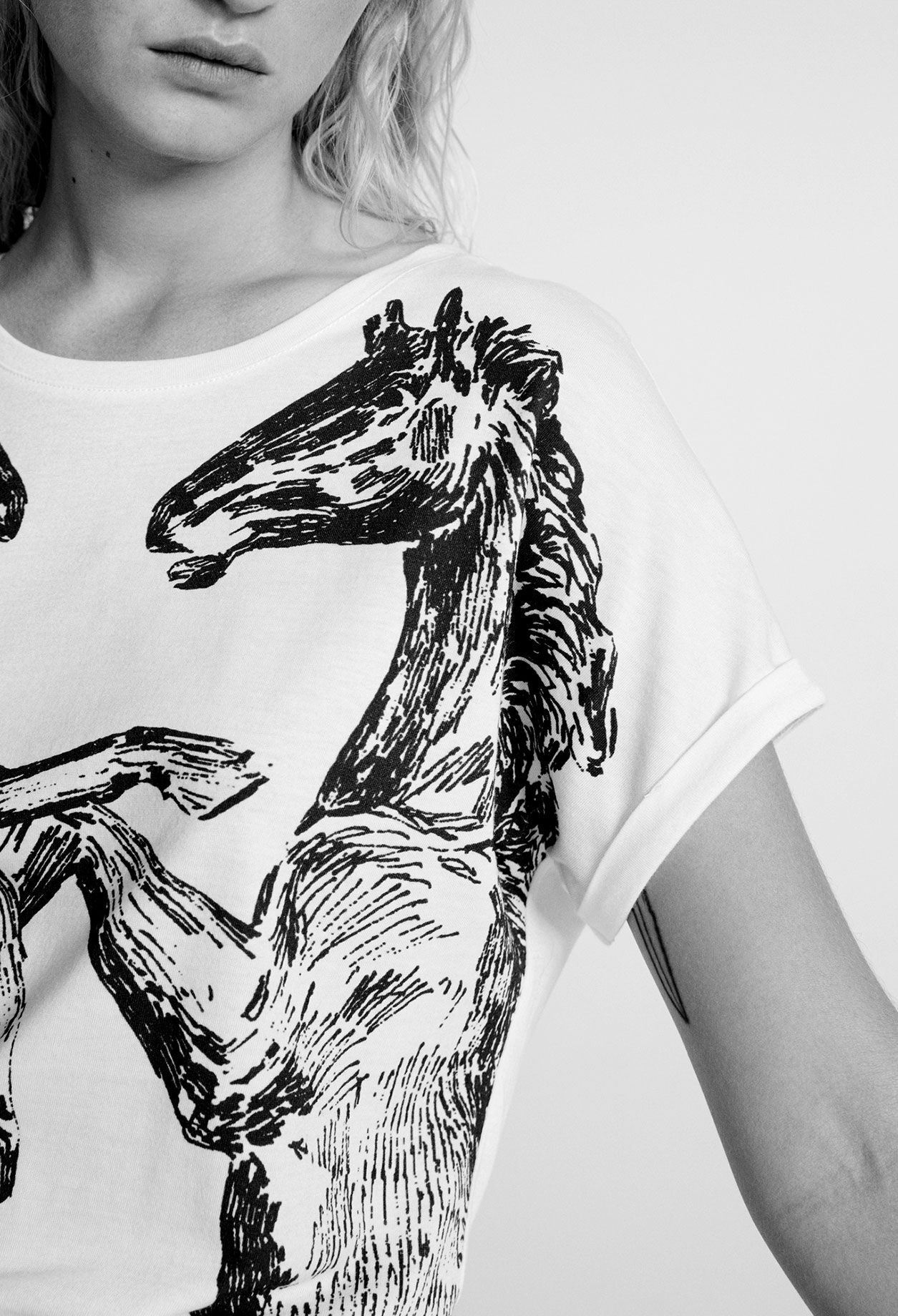 White printed T-shirt White printed T-shirt
