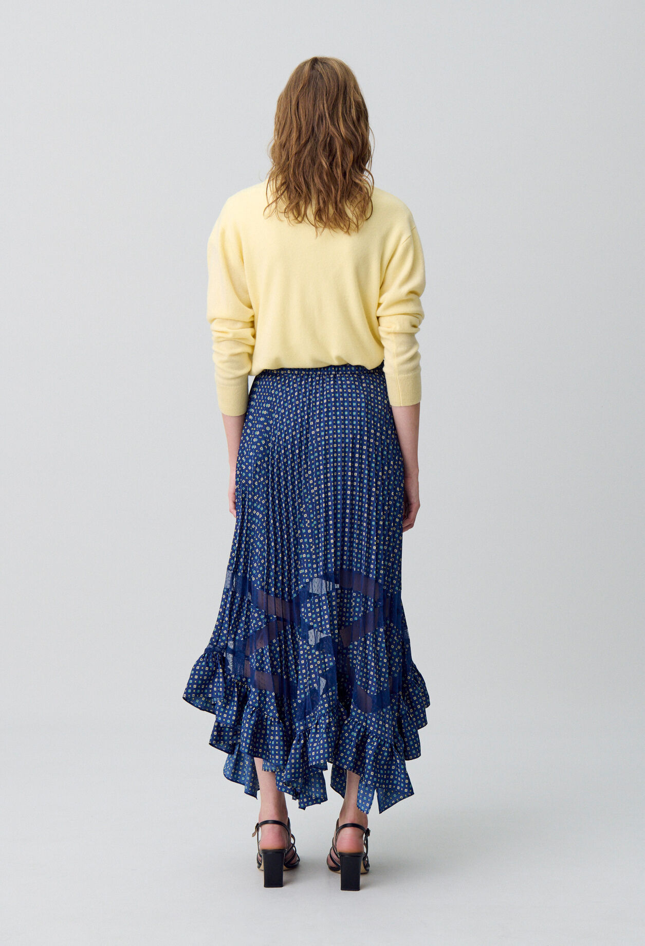 Printed Pleated Maxi Skirt Printed Pleated Maxi Skirt