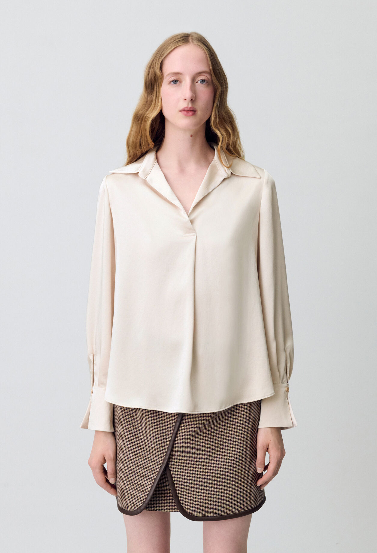 Floaty pleated blouse