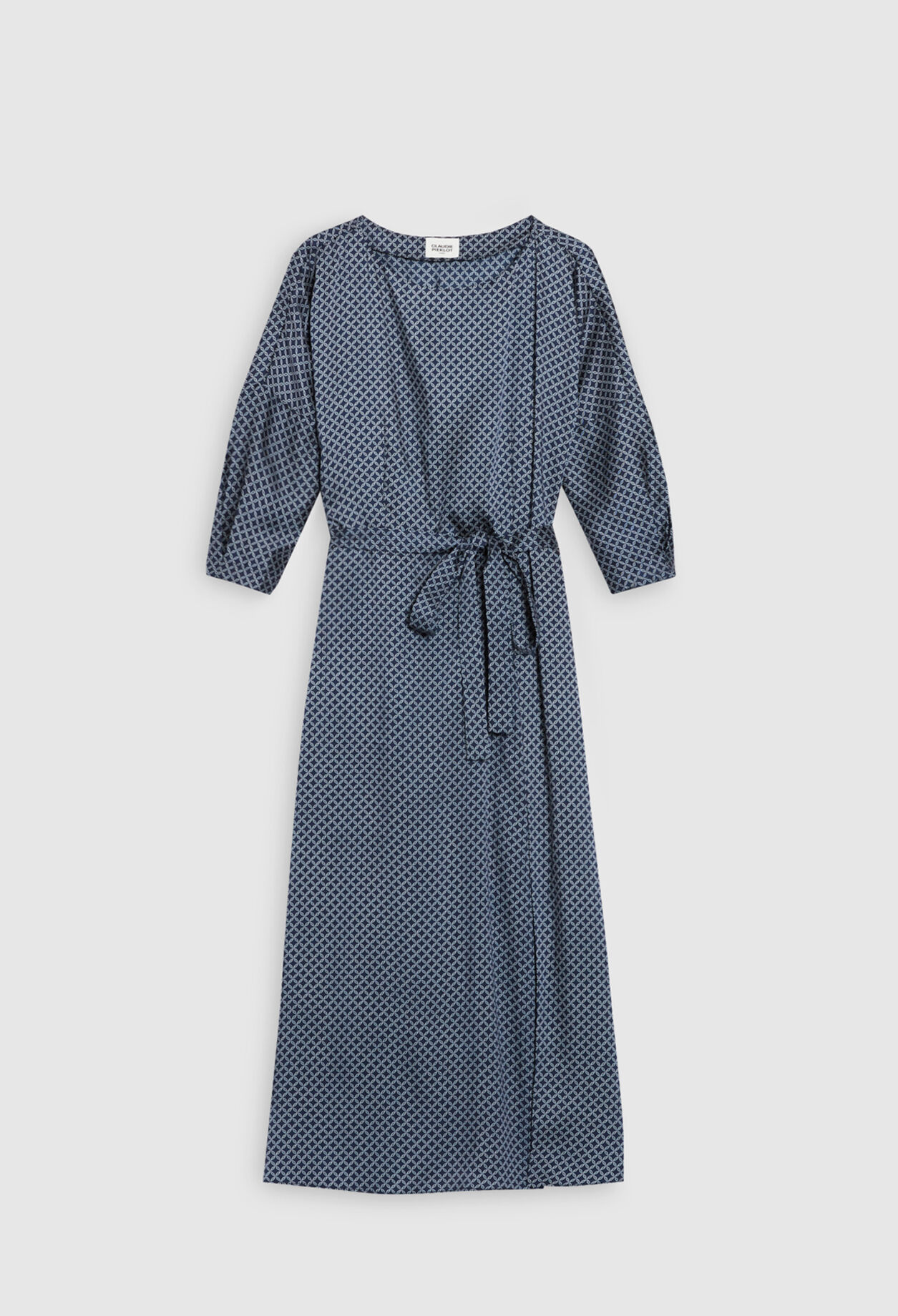 Long, patterned slit dress Long, patterned slit dress