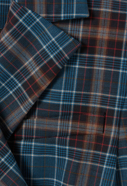 Checked blazer