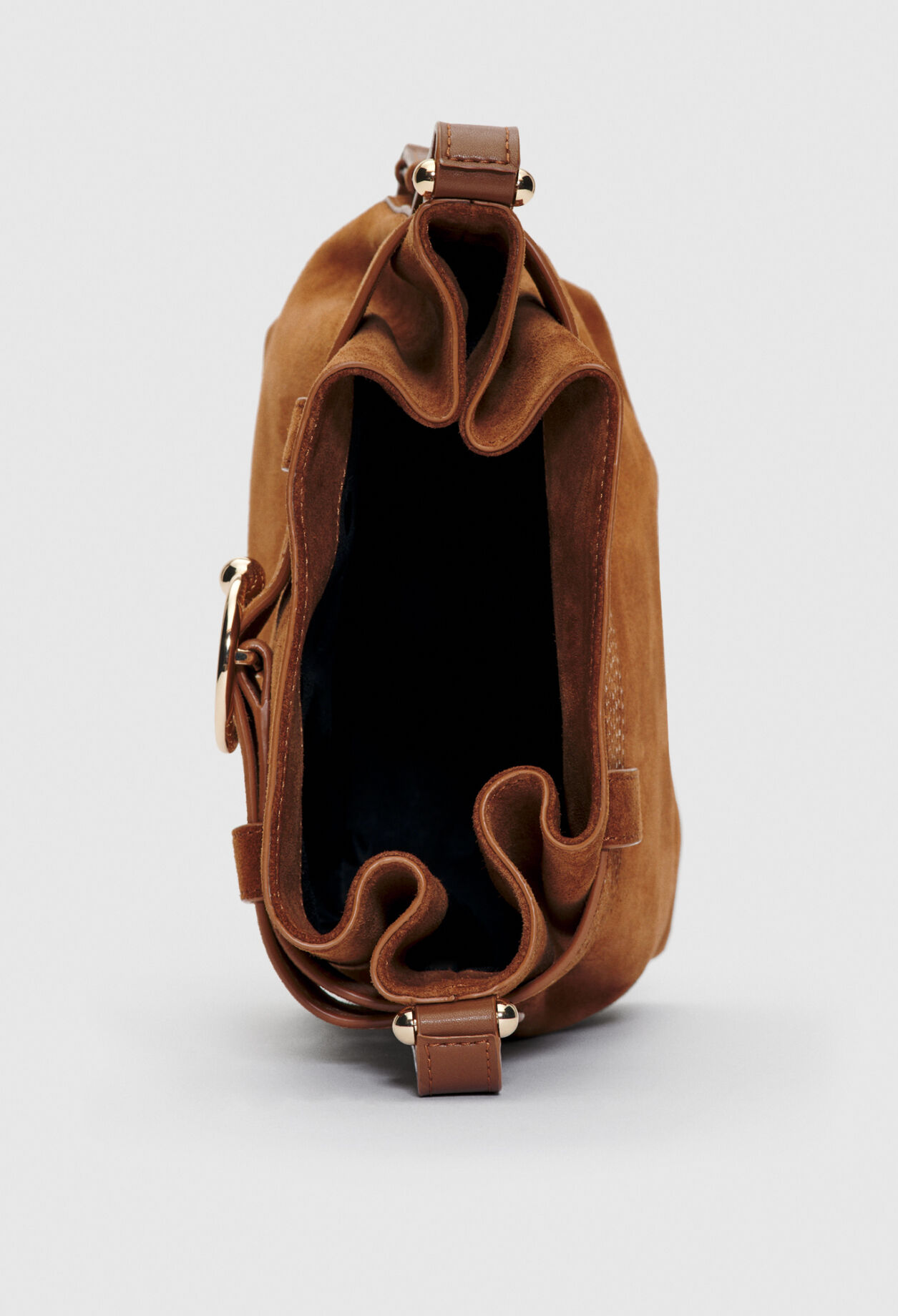 Leather bucket bag