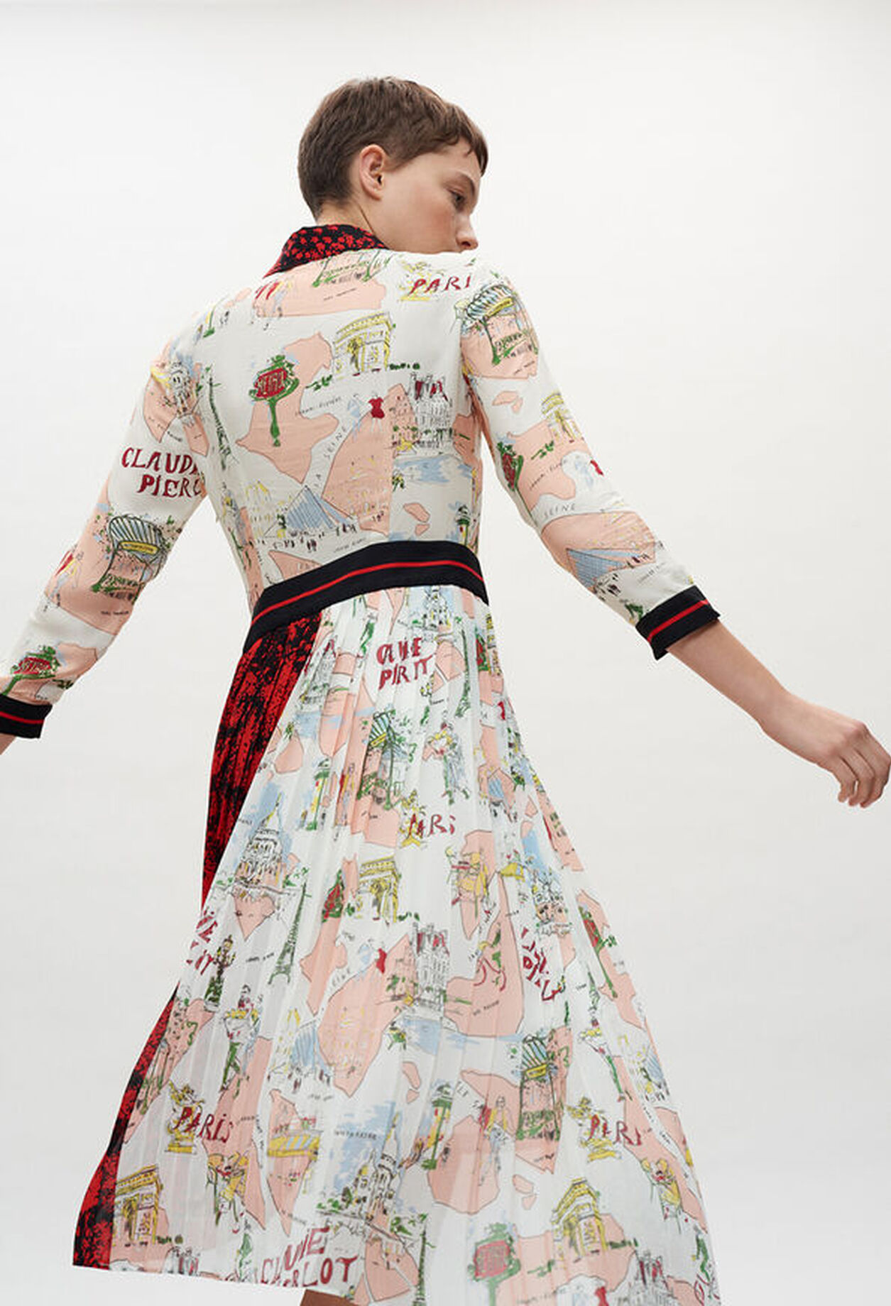 Printed medium-length dress Printed medium-length dress