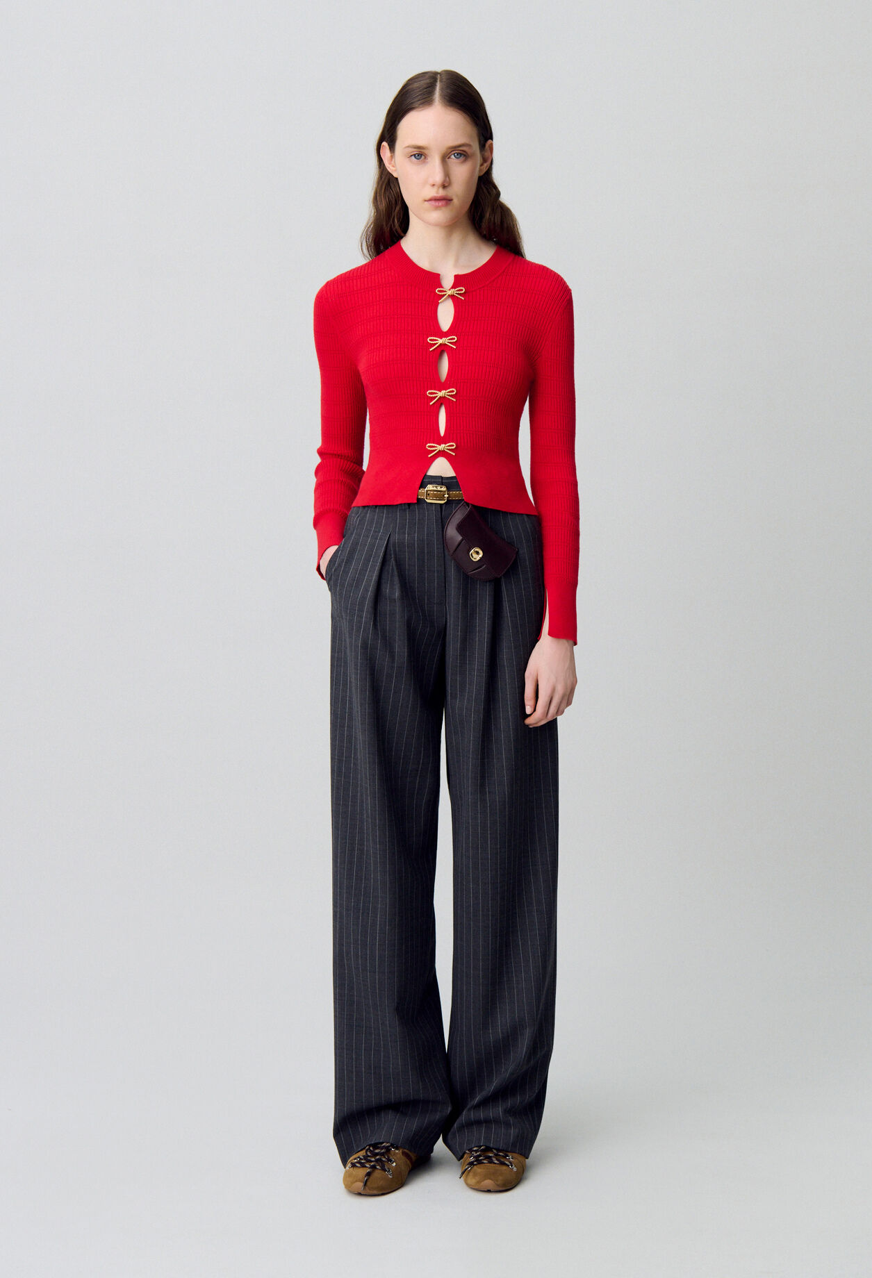 Knit Jumper with Bow Details Knit Jumper with Bow Details