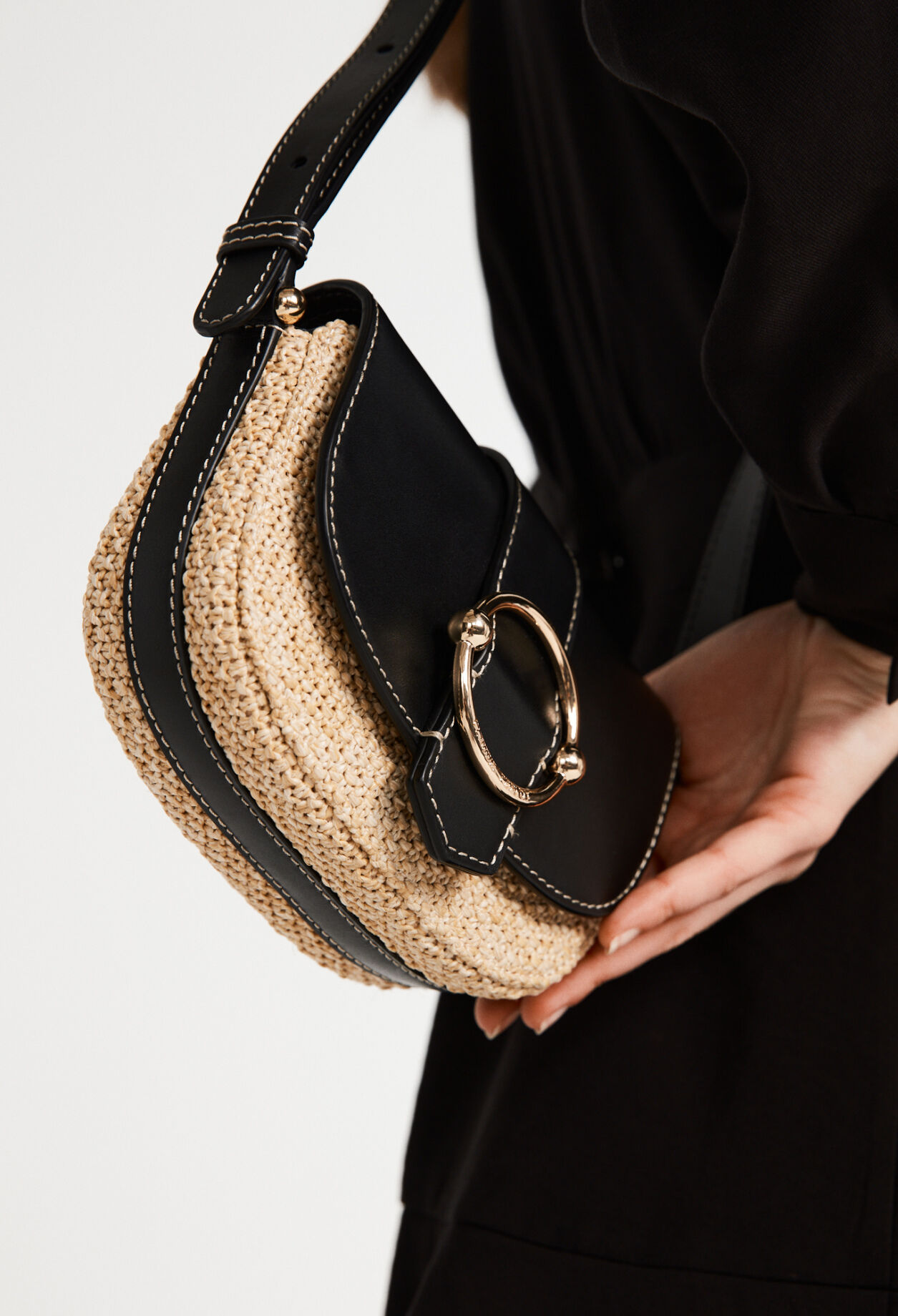 Leather messenger bag