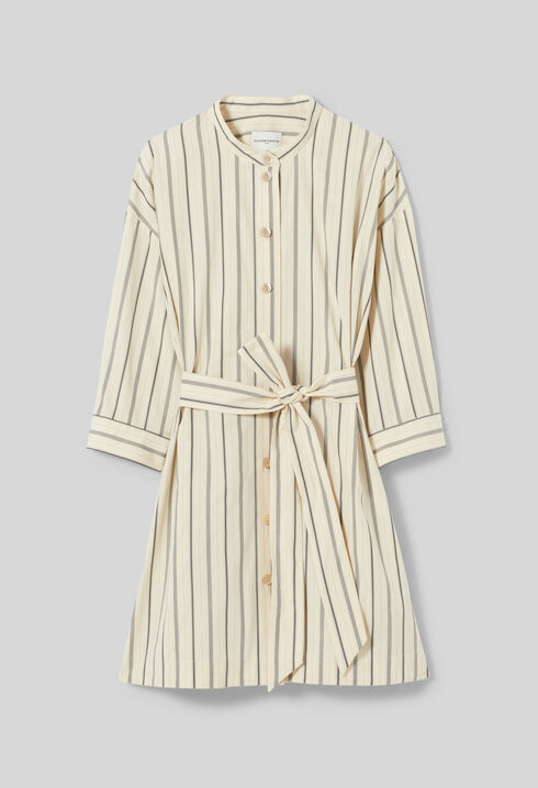 Fitted cotton shirt dress