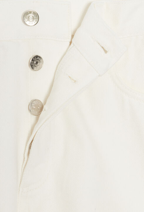 Off-white denim shorts