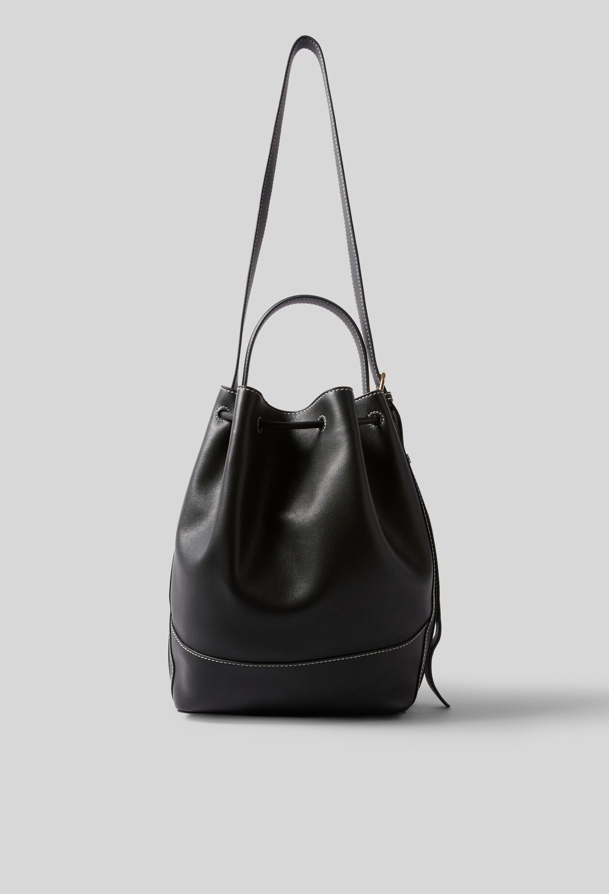 Large Leather Bucket Bag