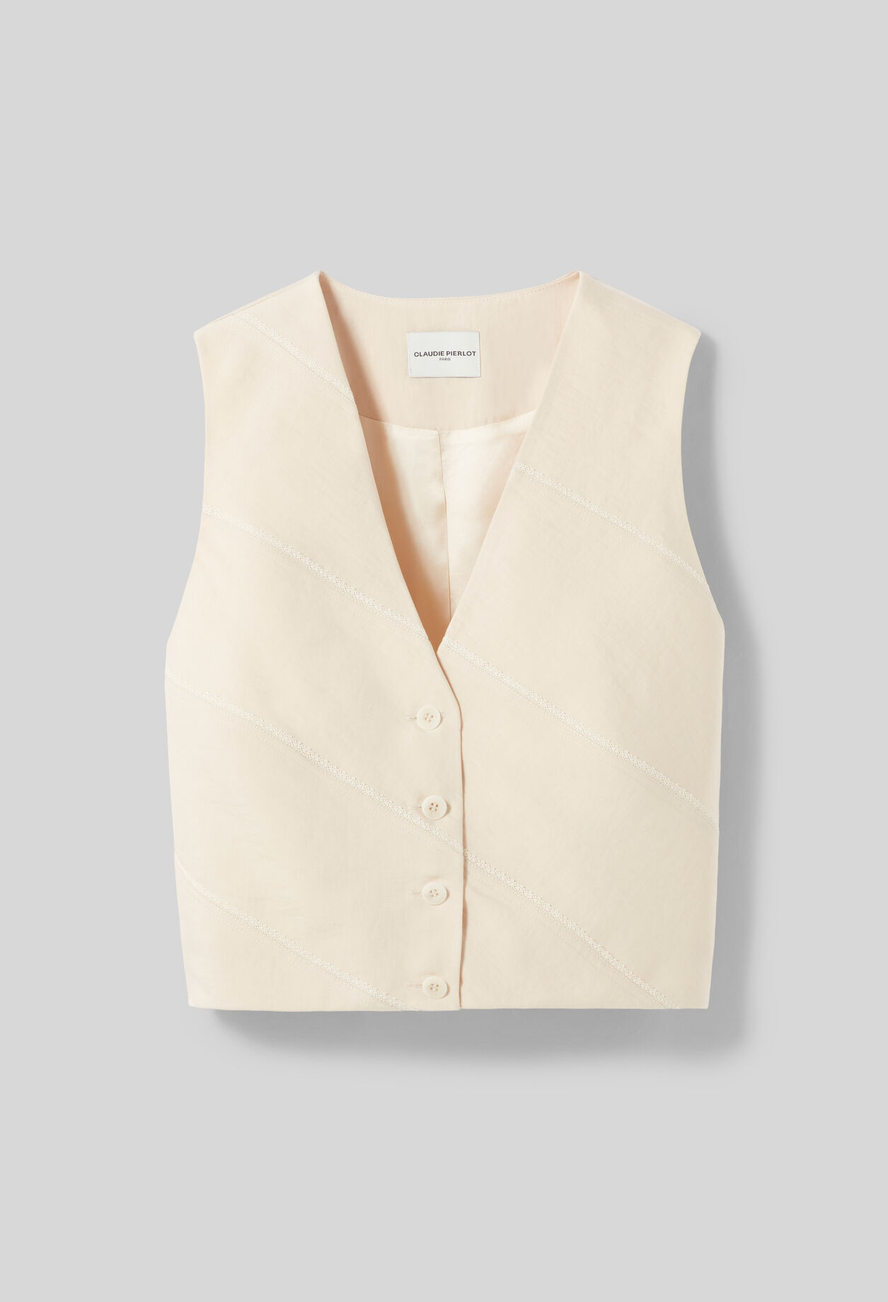 Sleeveless suit waistcoat