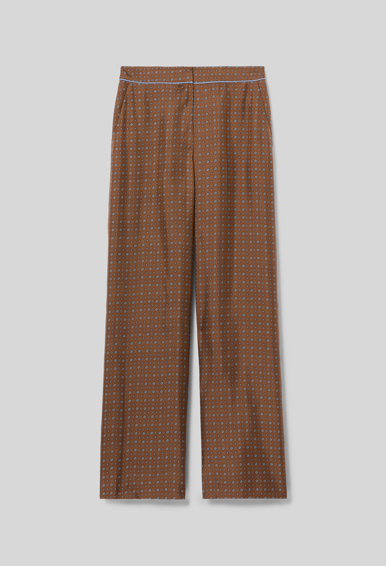 Printed fluid trousers