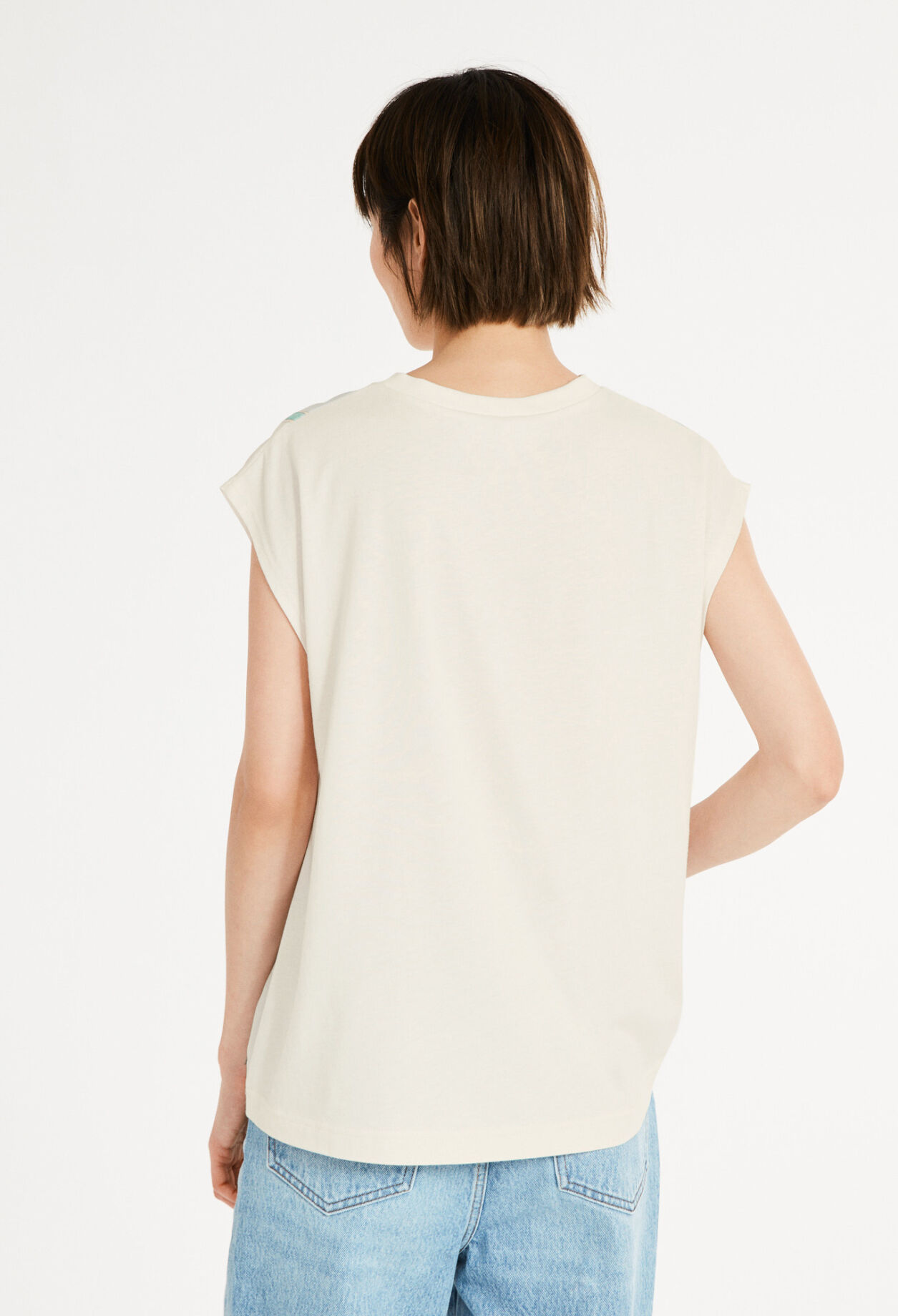 Silk printed t-shirt