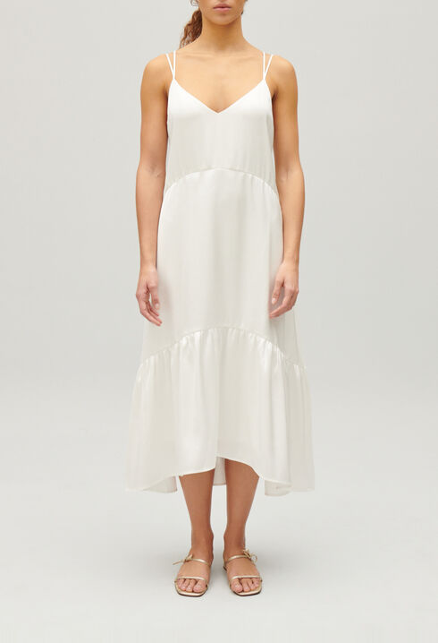 Satin midi dress