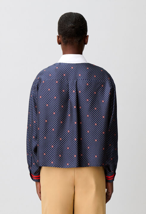 Printed silk shirt