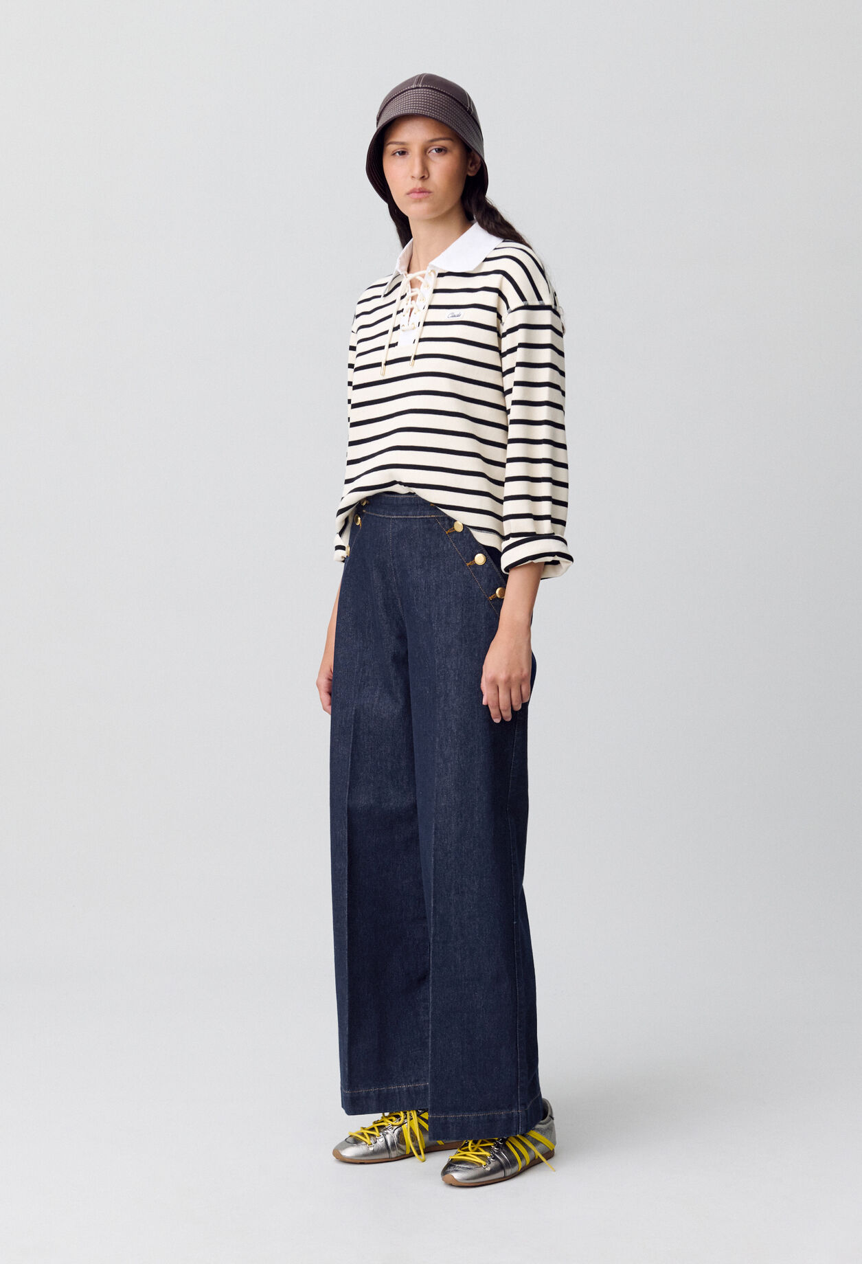Wide-Leg Sailor Jeans