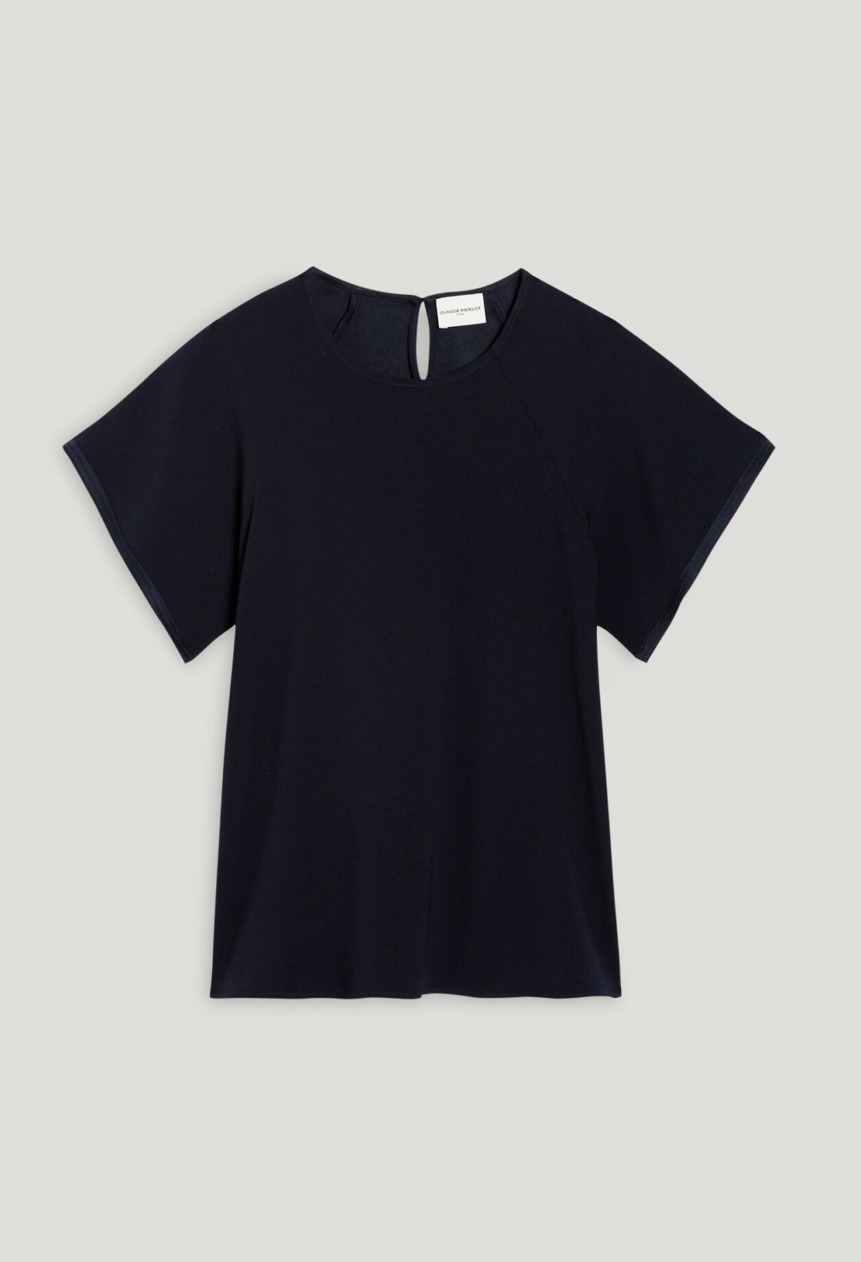 Navy short-sleeved top