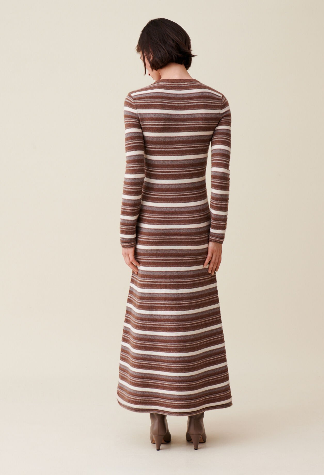 Striped wool dress