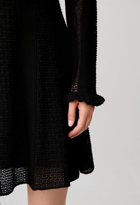 Lurex knitted skater dress