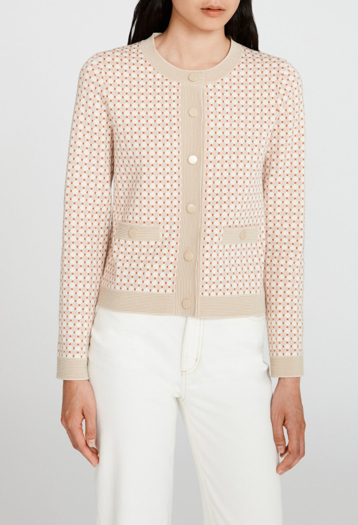Cardigan maille à motifs Cardigan maille à motifs