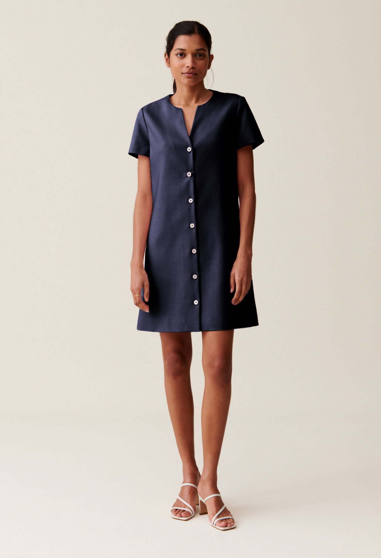 Short button-down dress Short button-down dress