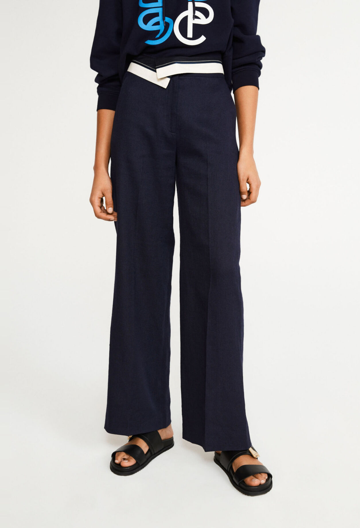 High-rise trousers