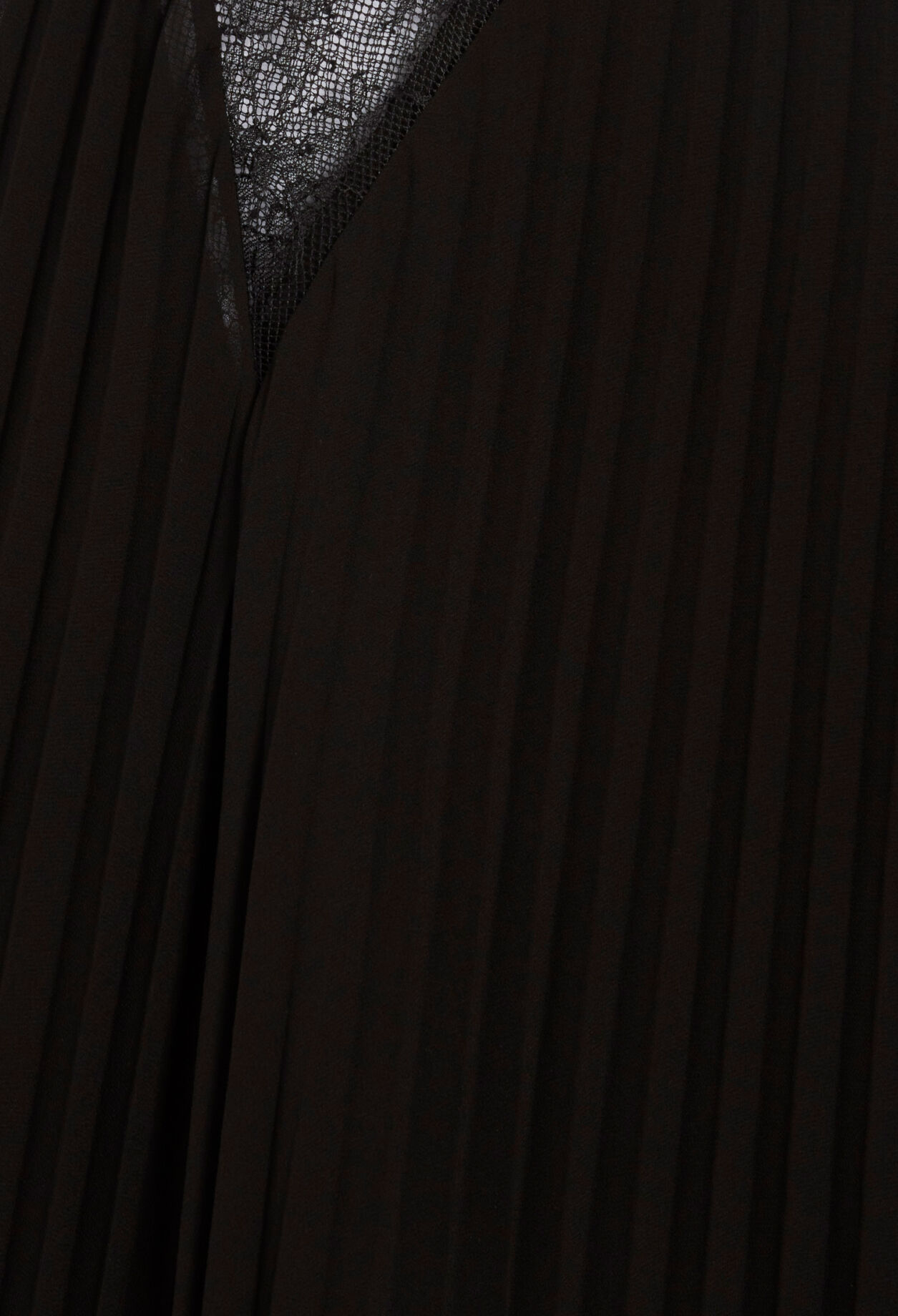 Short black pleated dress