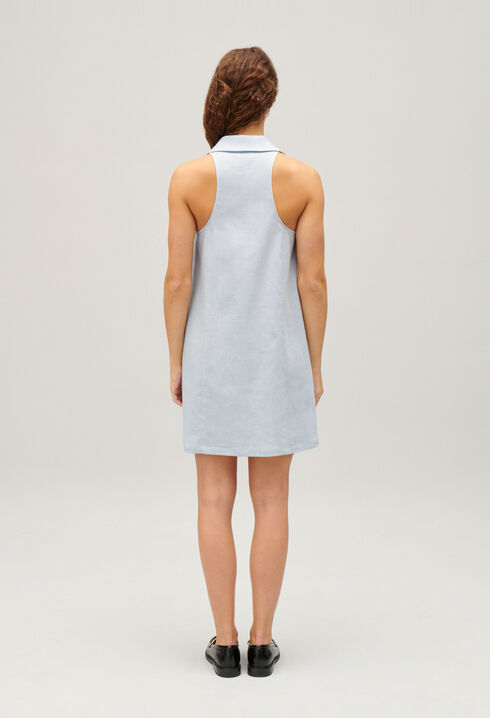 Short button-up babydoll dress