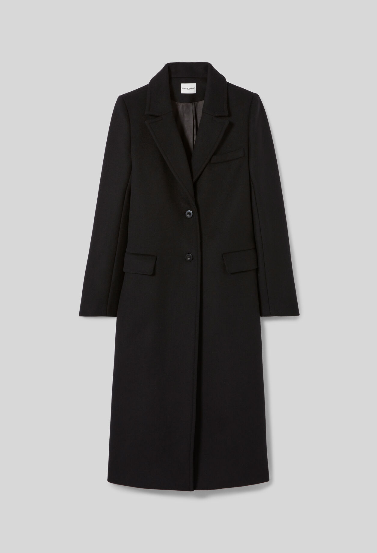 Long straight wool coat Long straight wool coat