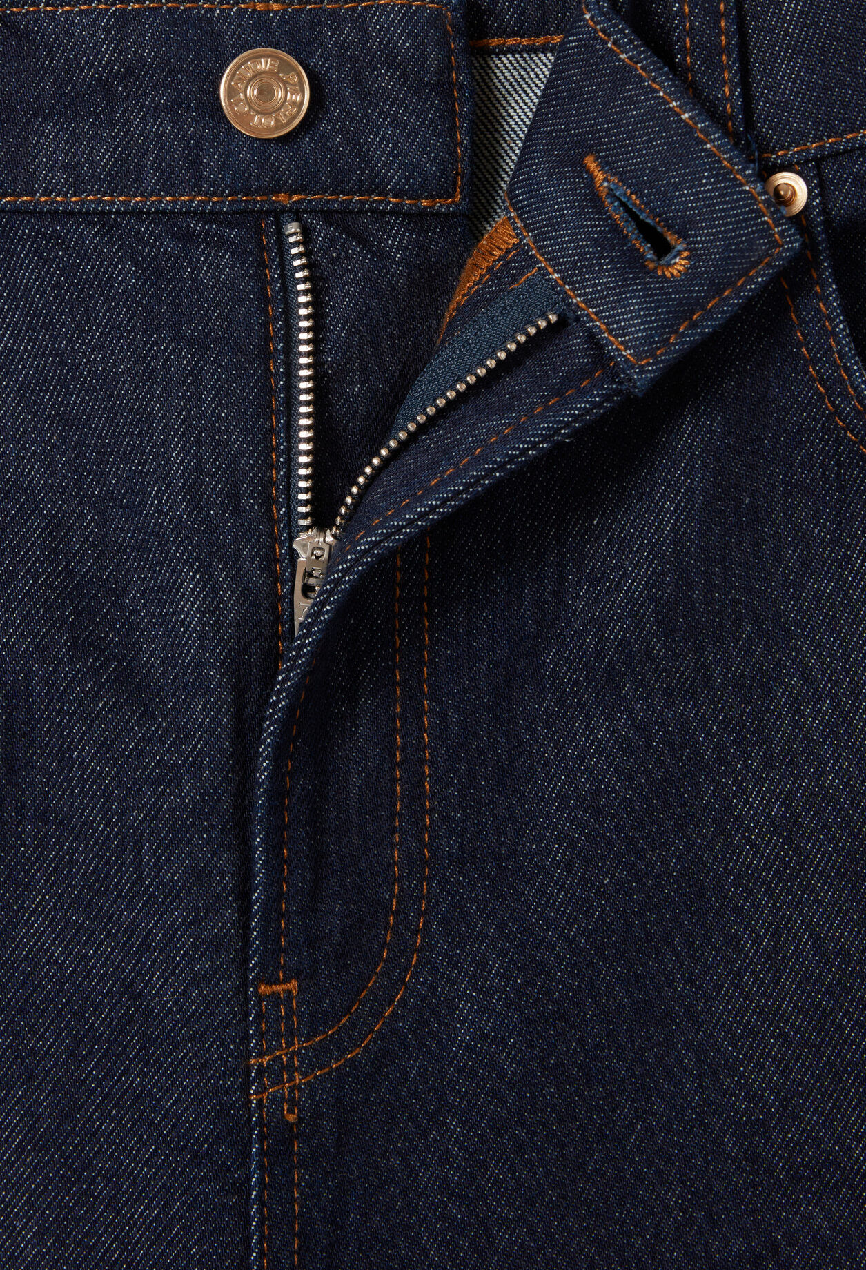 Raw denim straight-cut jeans Raw denim straight-cut jeans
