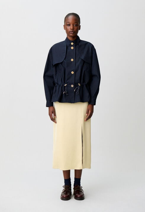 Waxed gabardine jacket