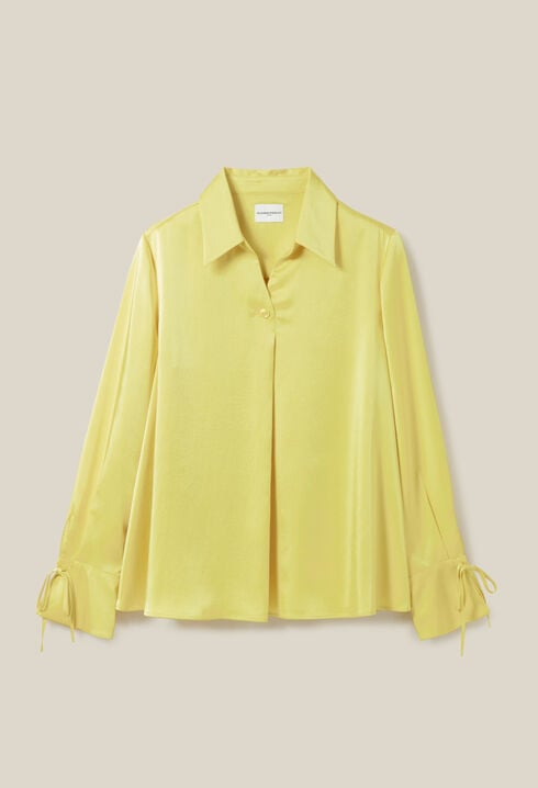 Flowy Blouse with Open Neck